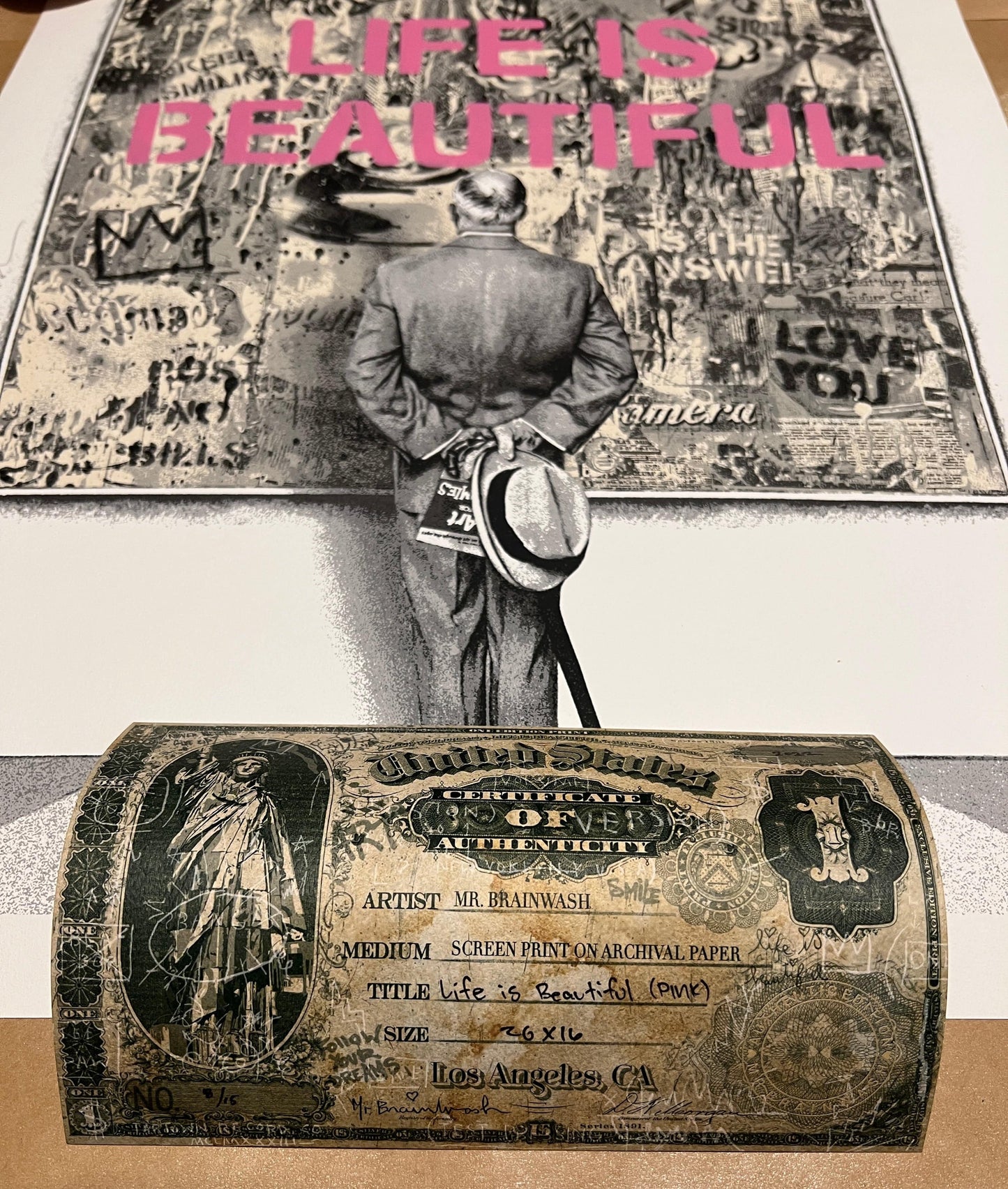 Street Connoisseur
(Screen print on paper) by Mr. Brainwash - Signature Fine Art