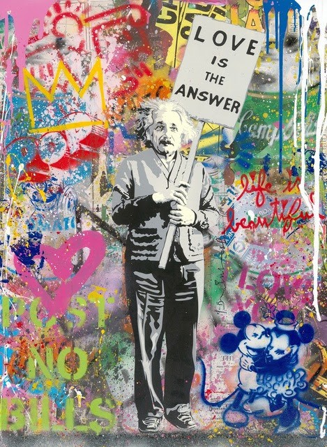 Albert Einstein by Mr. Brainwash (Unique) by Mr. Brainwash - Signature Fine Art