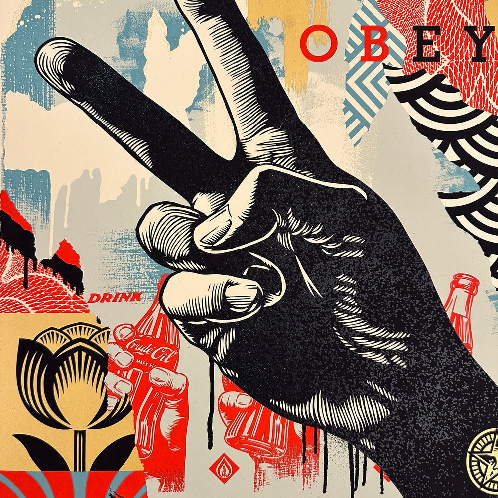 
                  
                    Raise the Level (Peace) by Shepard Fairey by OBEY (Shepard Fairey) - Signature Fine Art
                  
                