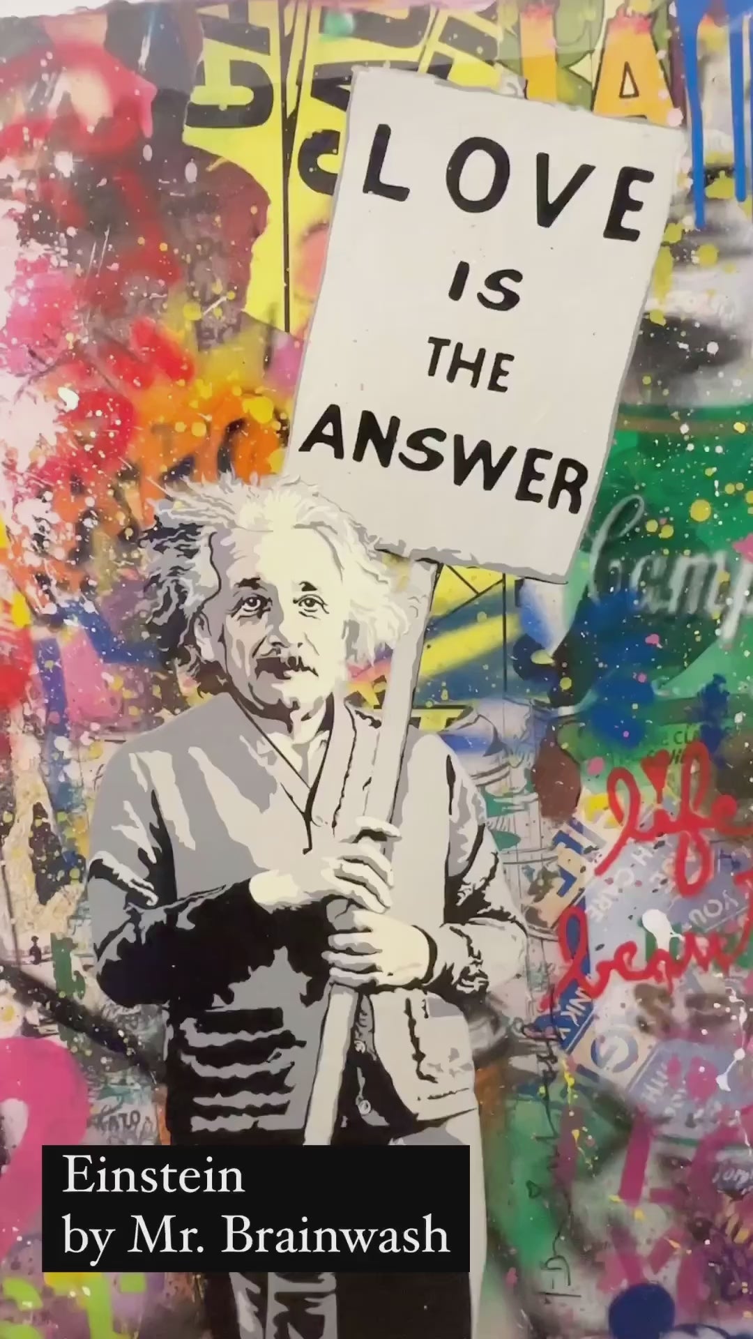 アルバート・アインシュタイン by Mr. Brainwash（ユニーク）