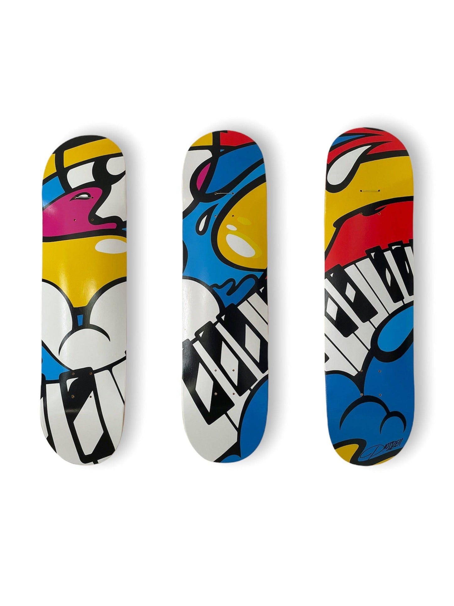 Skate Piano Set by Piotre - Signature Fine Art