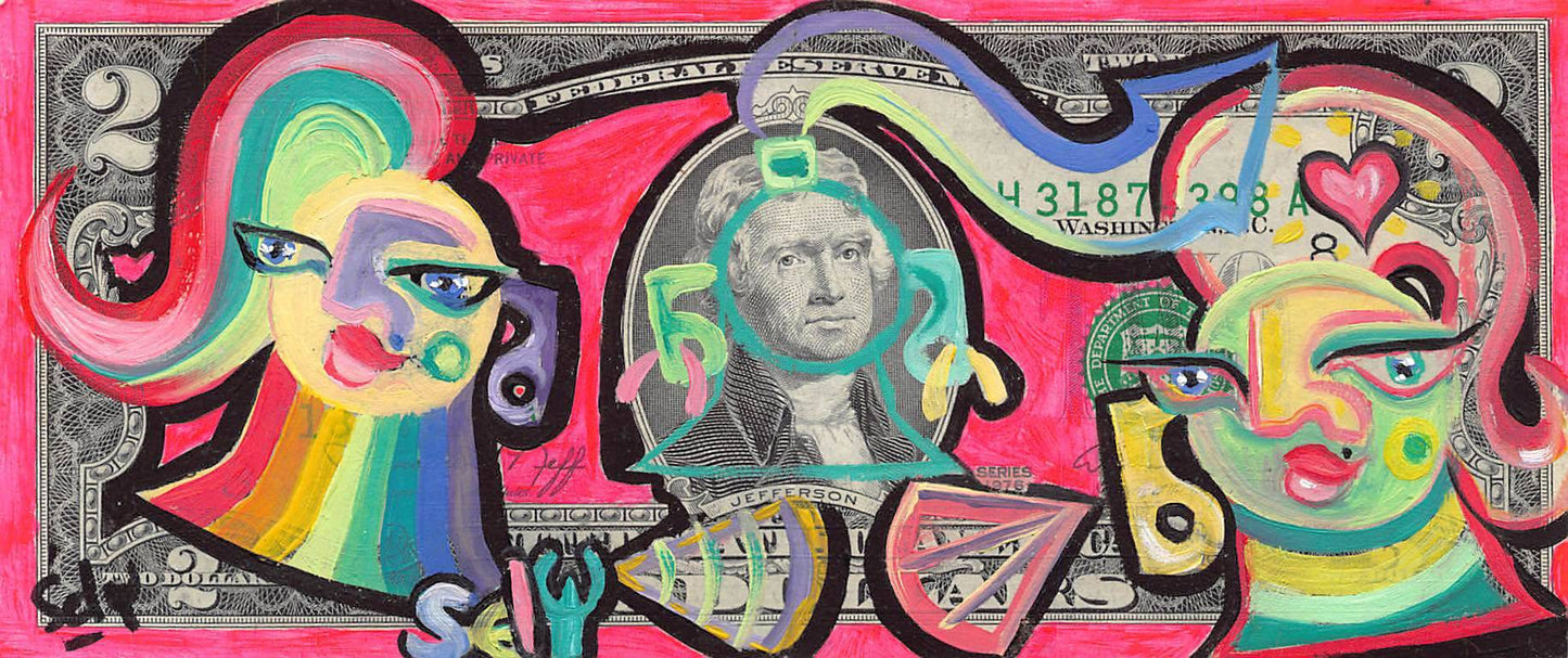 Jefferson VS el mondo de sely by Sely - Signature Fine Art